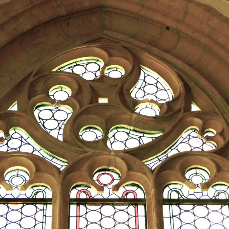 Gotische Masswerkfenster, Ev. Stadtpfarrkirche